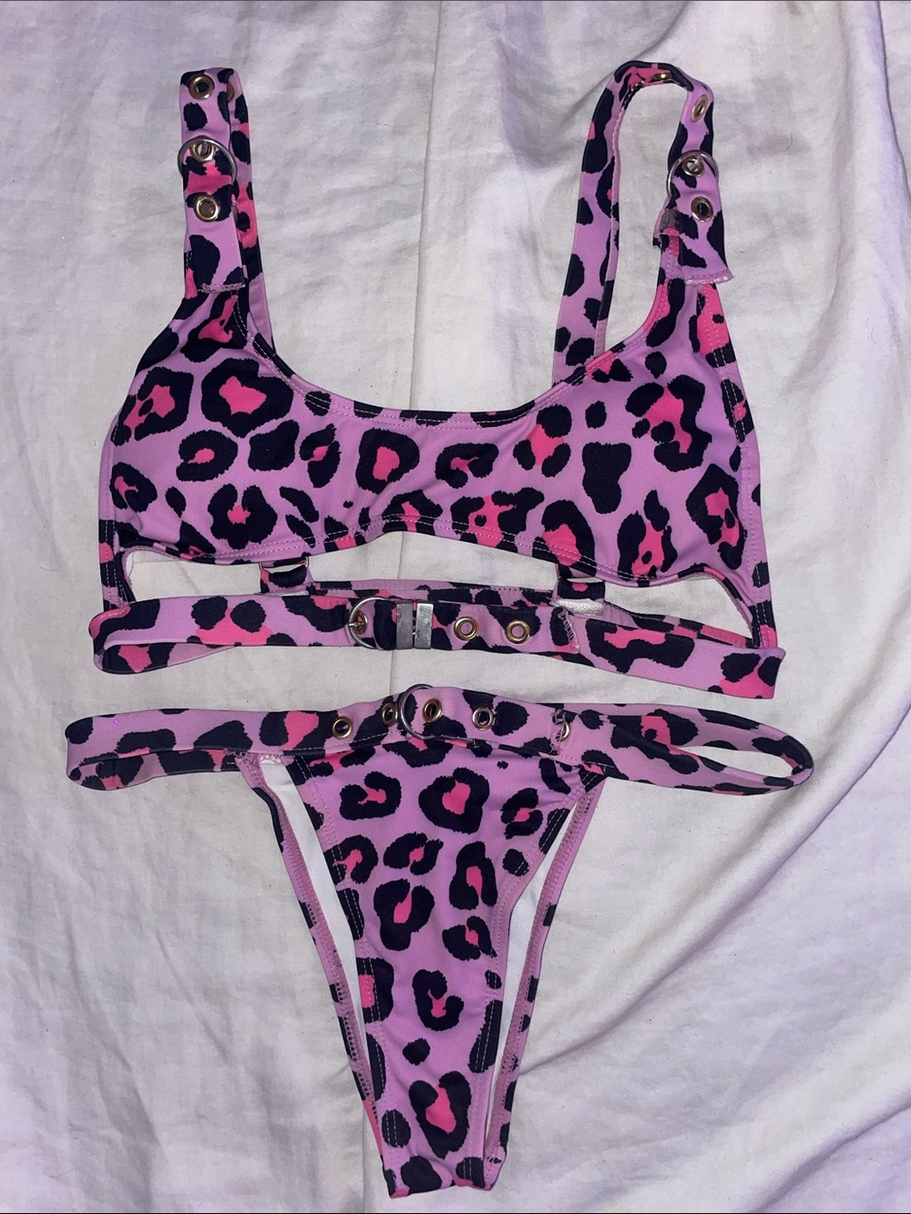 NOT FOR SALE Fashion Nova Pink Leopard Bikini Set 🩷 - Picture 1 of 1